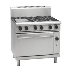 Waldorf RN8610G 6 Burner Range - 6 Open Burners, Oven Under 